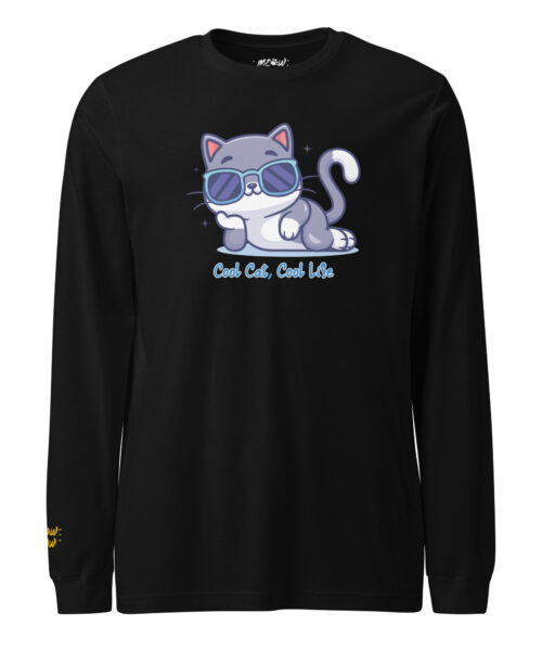 T-shirt Manica Lunga Gatto Trendy