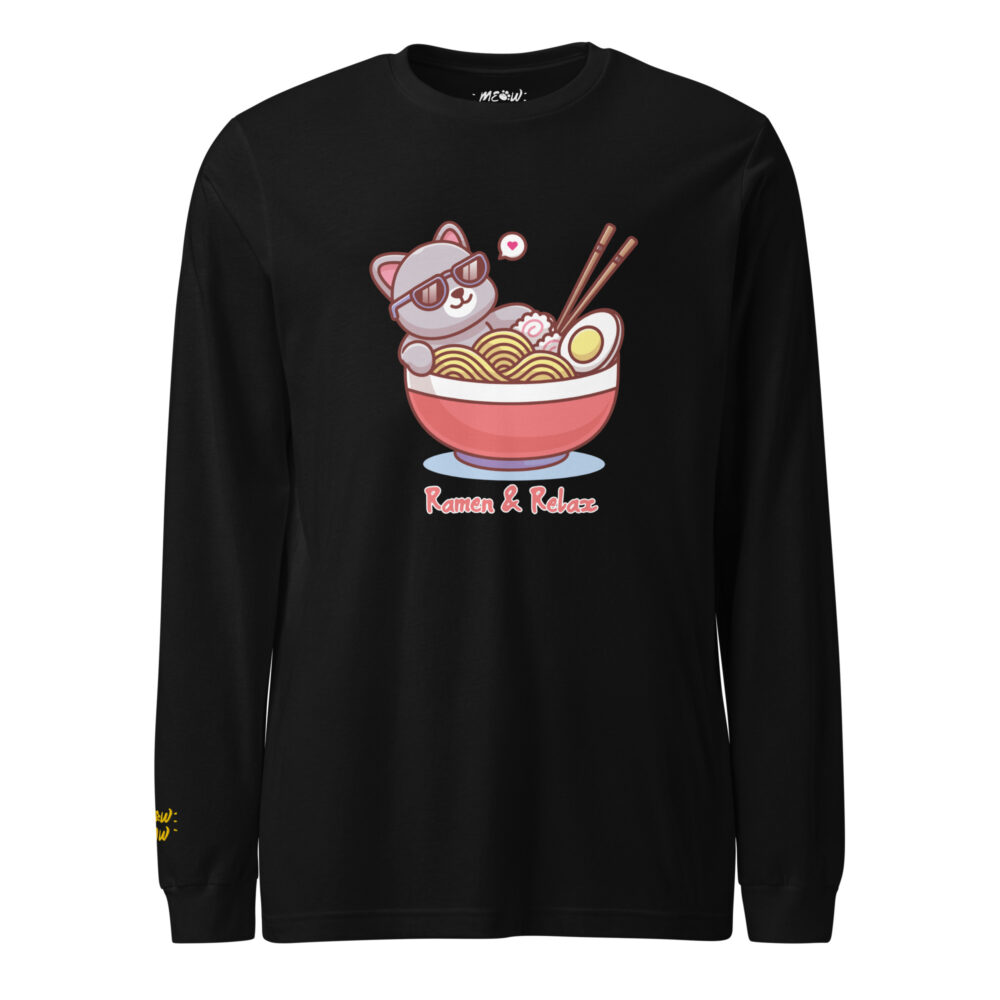 T-shirt Manica Lunga Gatto Gourmet