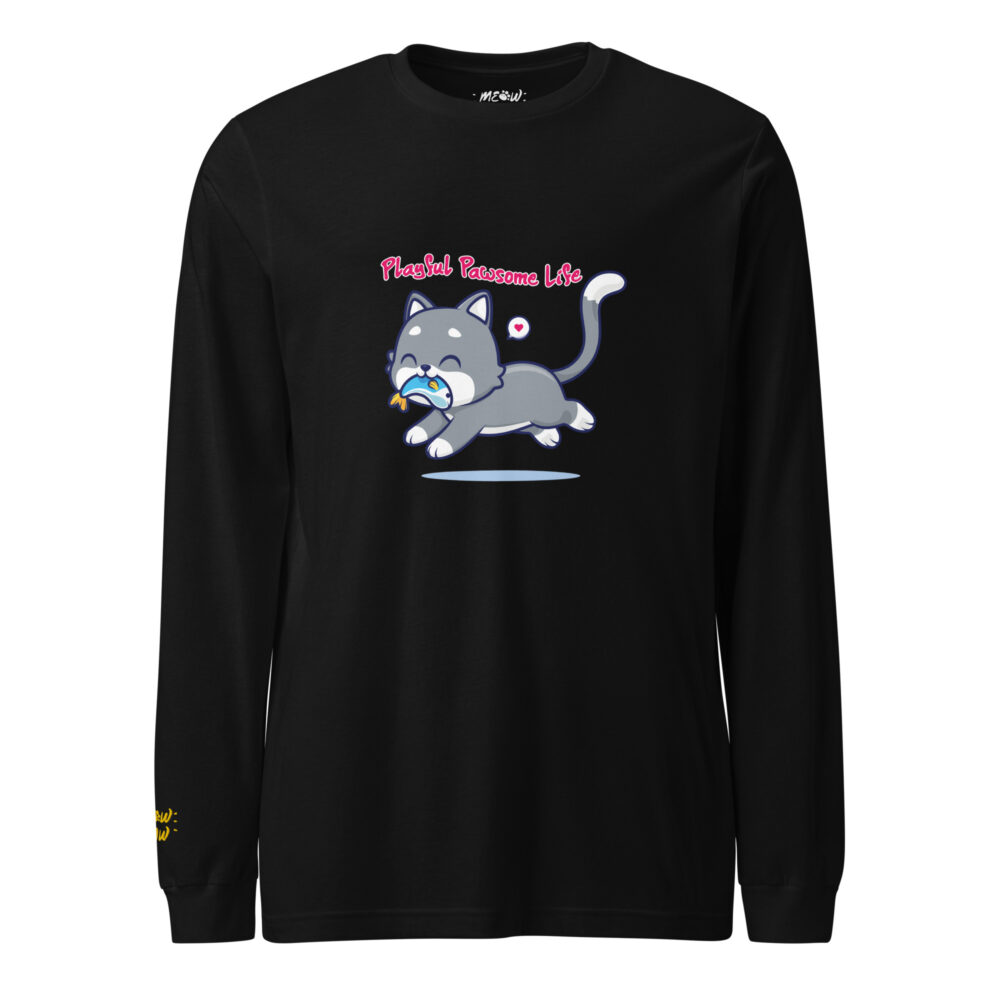 T-shirt Manica Lunga Vita Giocosa Felina