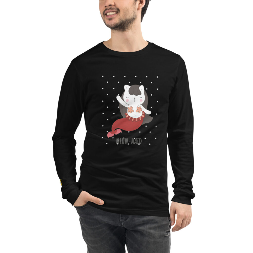 Feline Mermaid Long Sleeve T-shirt - immagine 4