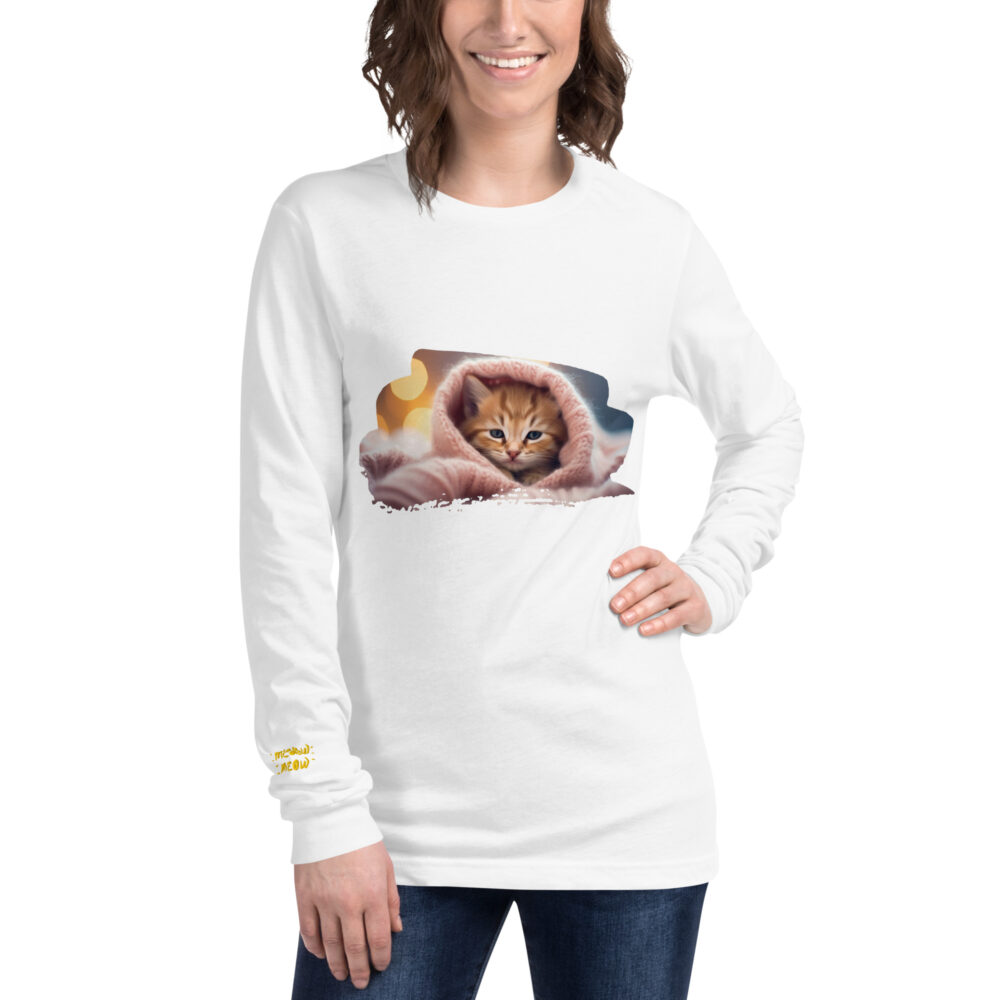 Cozy Pink Blanket Kitten Long Sleeve - immagine 7