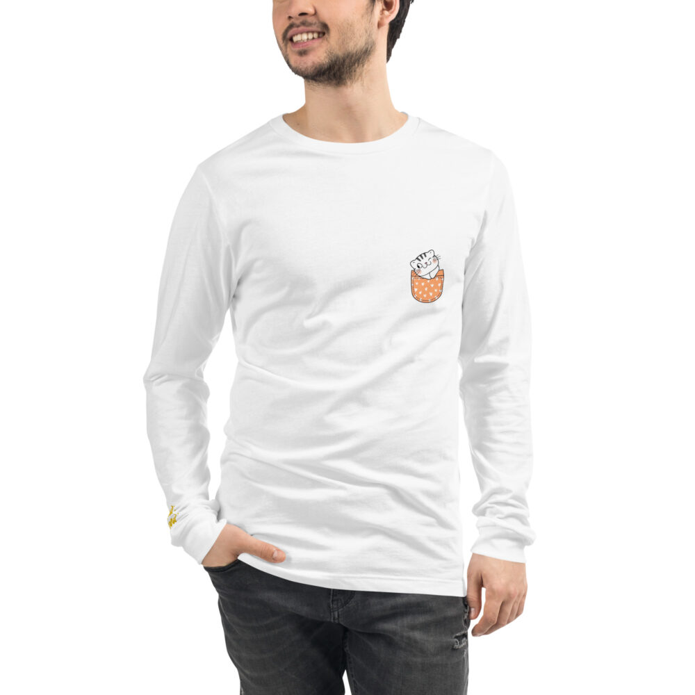 T-Shirt Maniche Lunghe Orange Pocket Tiger - immagine 6