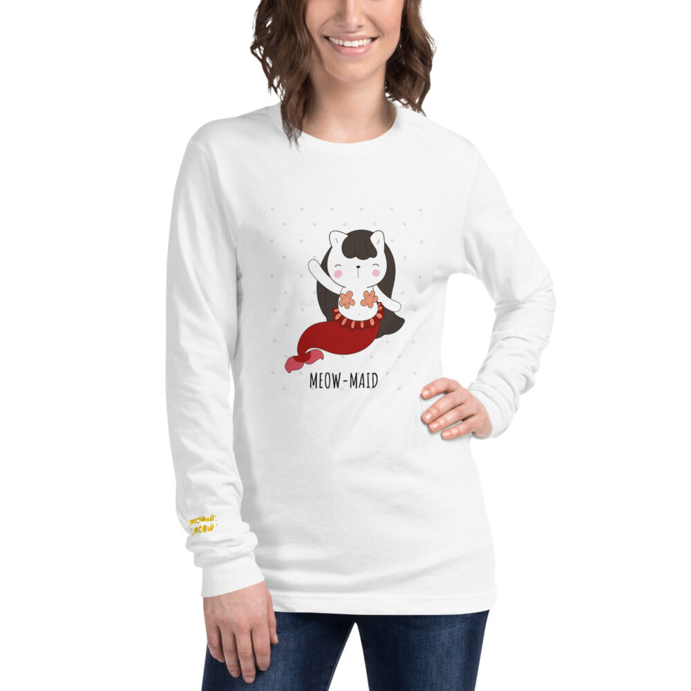 Feline Mermaid Long Sleeve T-shirt - immagine 7