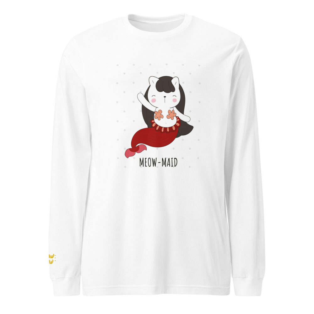 Feline Mermaid Long Sleeve T-shirt - immagine 11