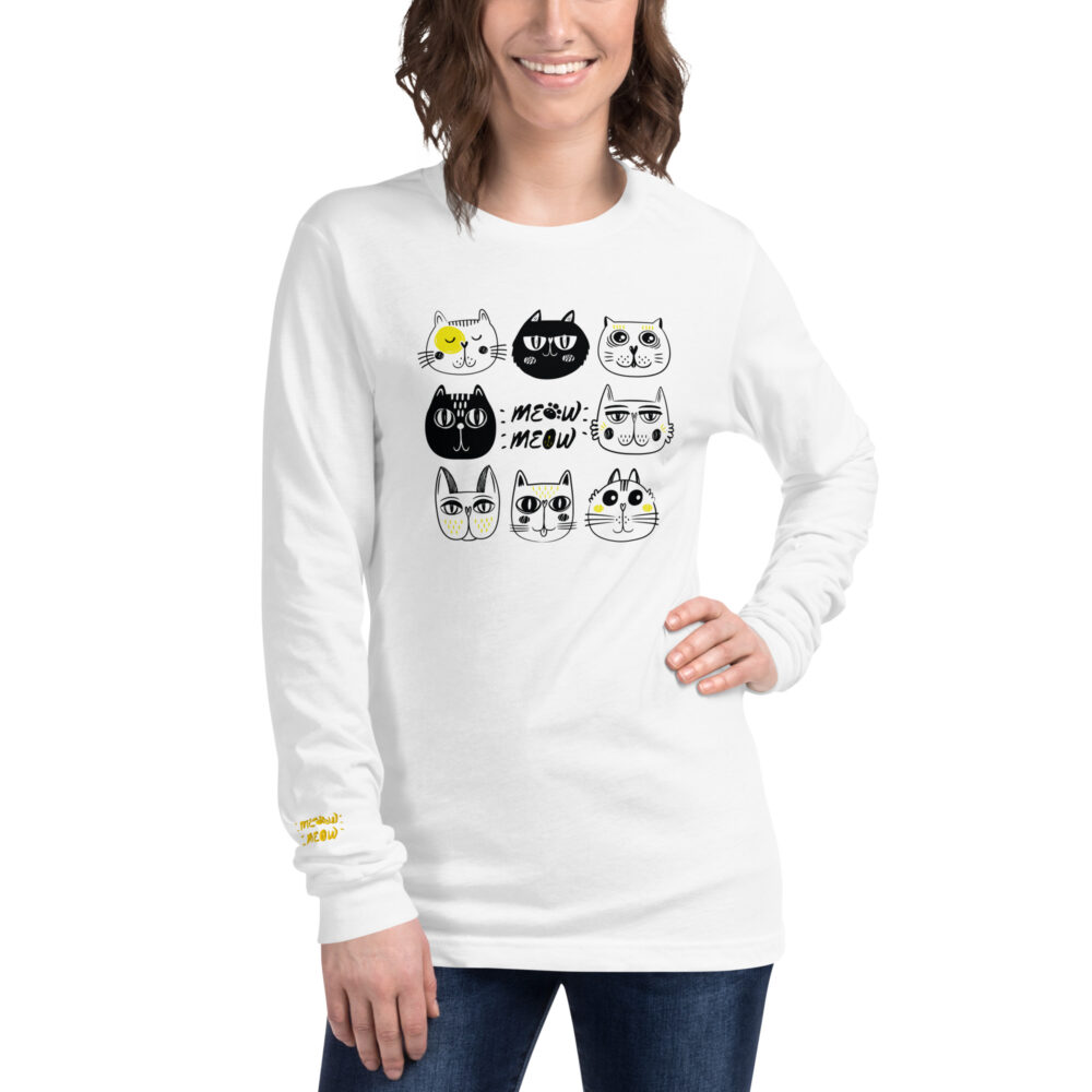 T-shirt Manica Lunga Cat Emotions - immagine 2