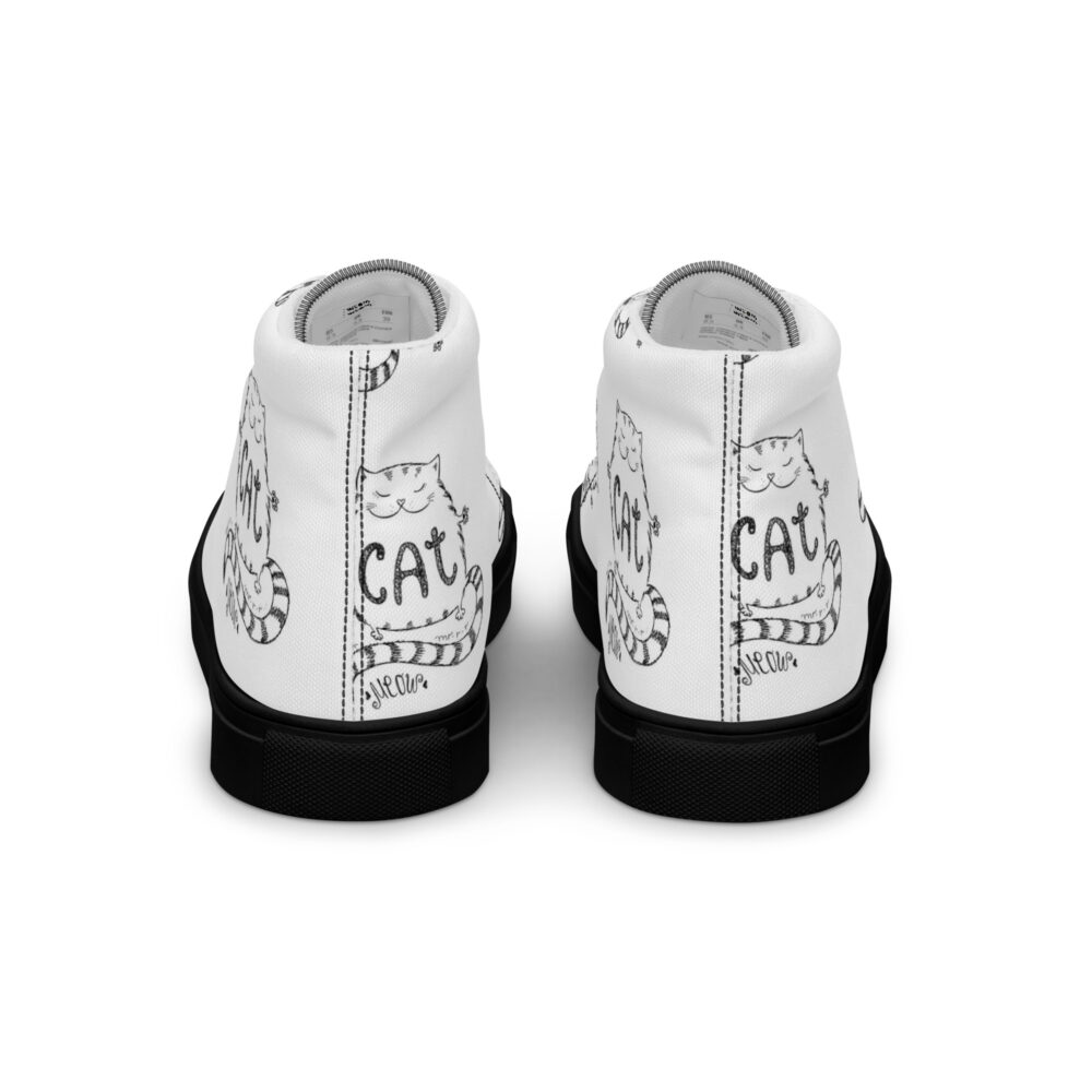 Cat Sketch - Sneakers alte in tela da donna - immagine 31