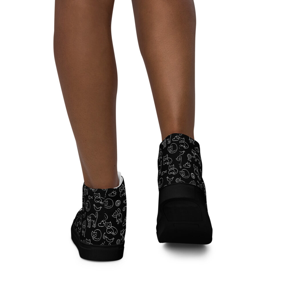 Night Cats Dance High - Sneakers alte in tela da donna - immagine 10