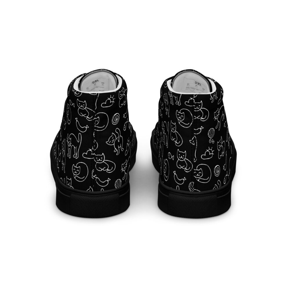 Night Cats Dance High - Sneakers alte in tela da donna - immagine 19