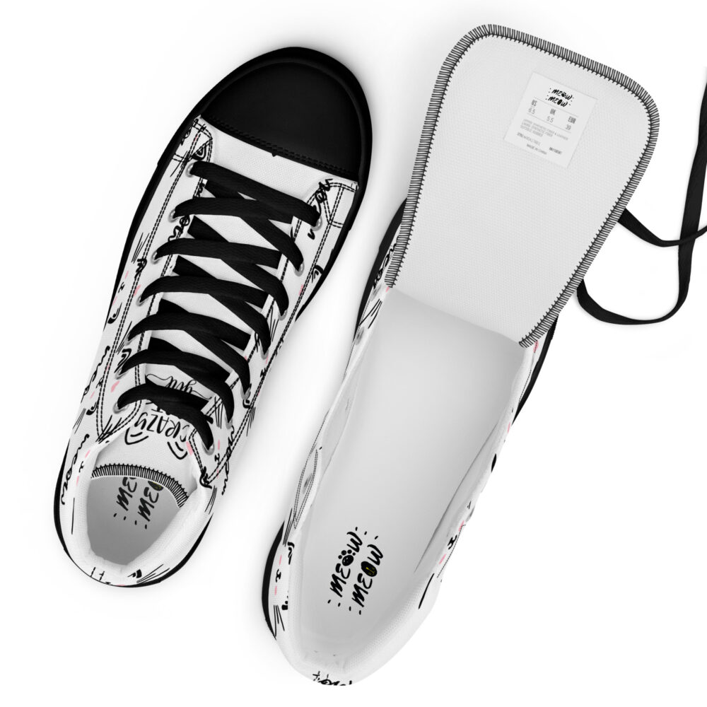 Meow - Sneakers alte in tela da donna - immagine 6