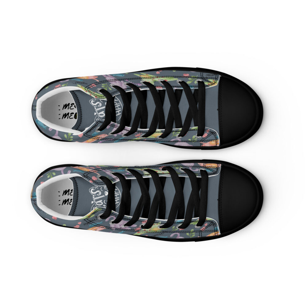 Garden Cats - Sneakers alte in tela da donna - immagine 35