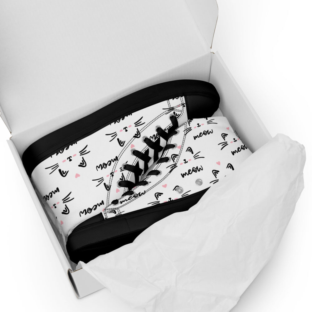 Meow - Sneakers alte in tela da donna - immagine 11