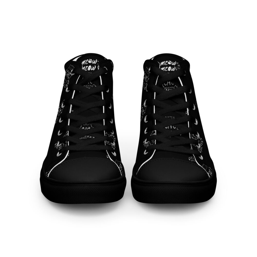Meow Cat - Sneakers alte in tela da donna - immagine 34