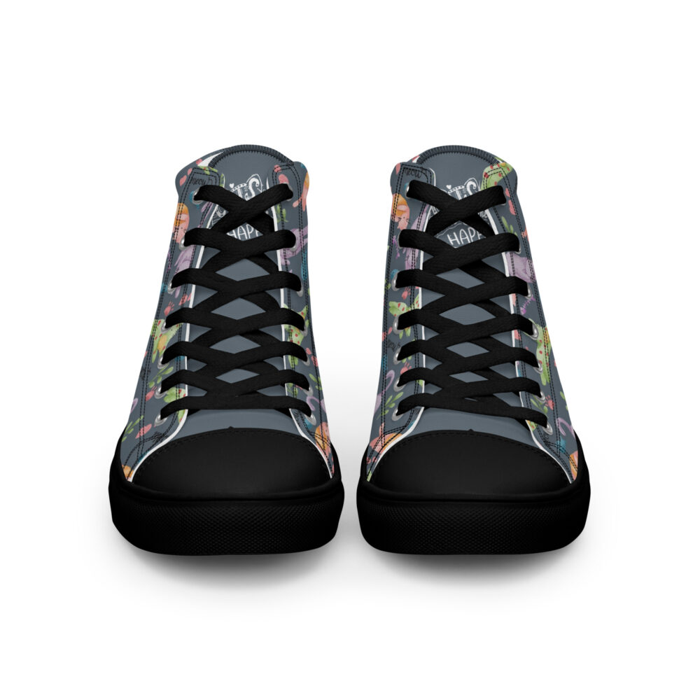 Garden Cats - Sneakers alte in tela da donna - immagine 34