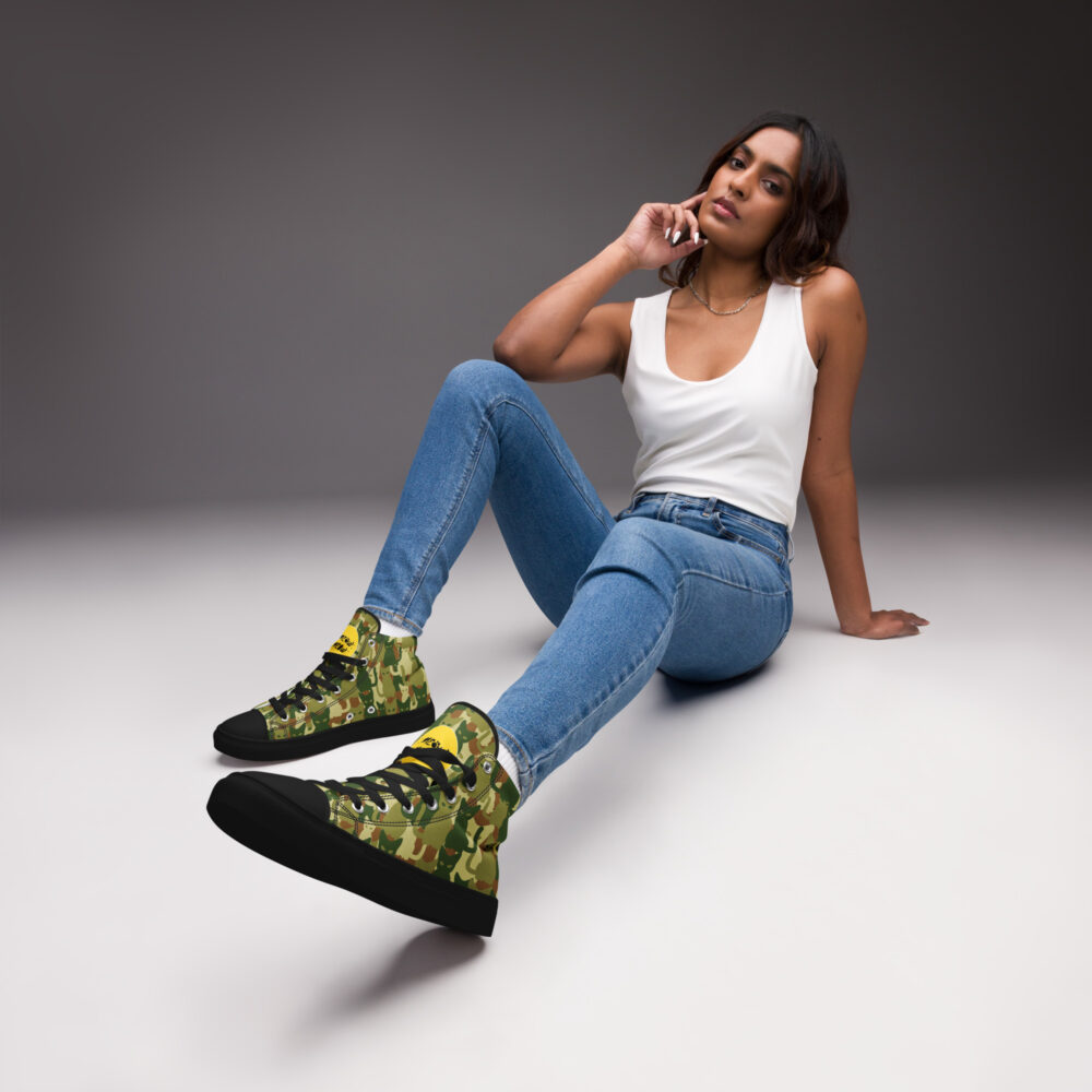 Wild Cat Camo High - Sneakers alte in tela da donna - immagine 2