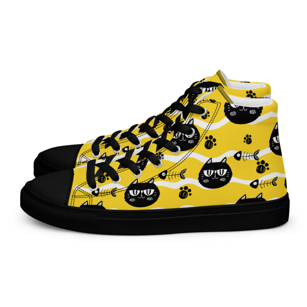 Cool Black Cats - Sneakers alte in tela da donna - immagine 30