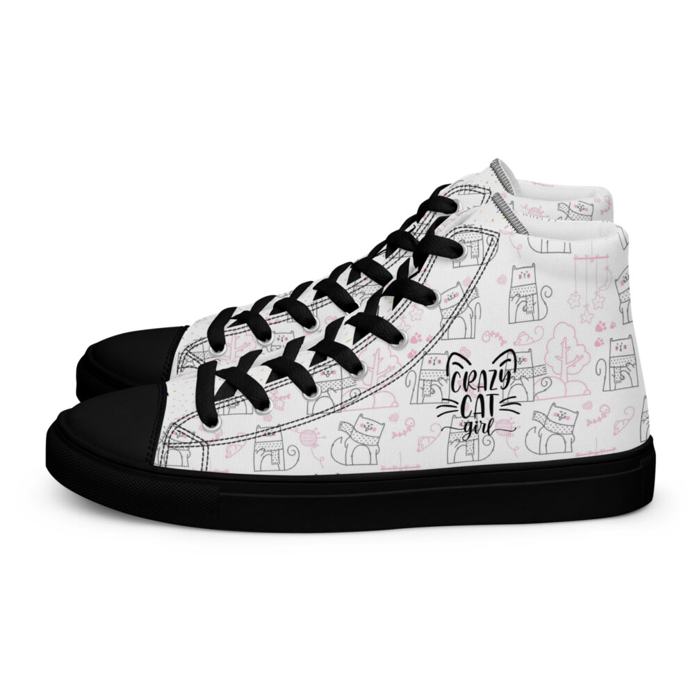 Winters Cozy Cats - Sneakers alte in tela da donna - immagine 30