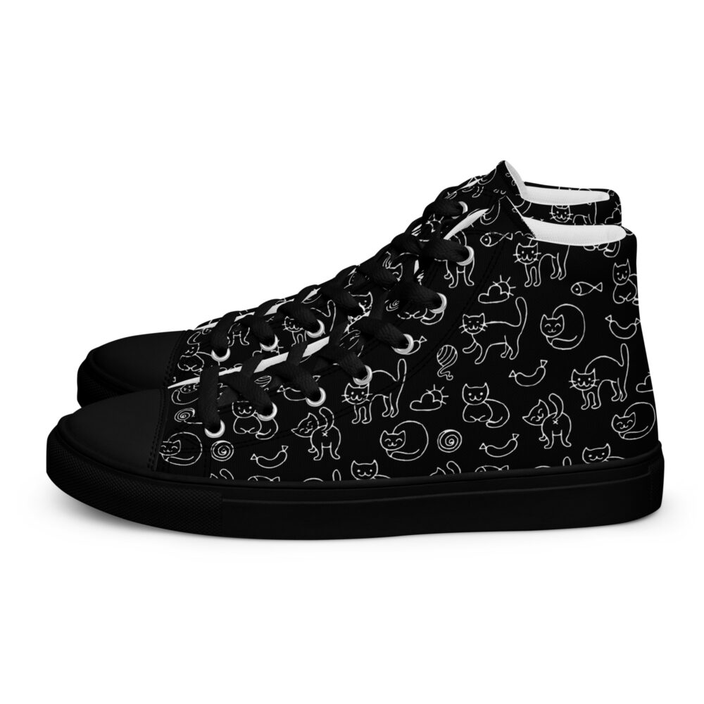 Night Cats Dance High - Sneakers alte in tela da donna - immagine 18