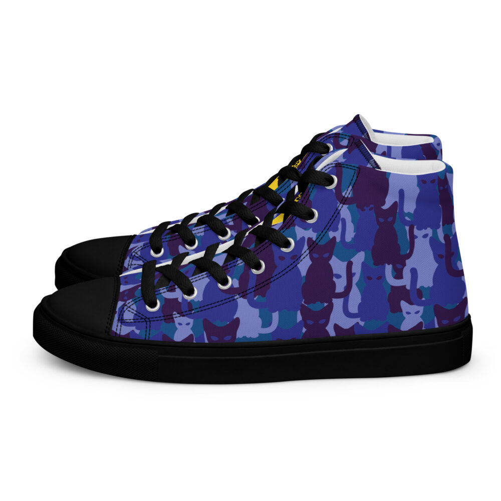 Night Sky Cats High - Sneakers alte in tela da donna - immagine 26