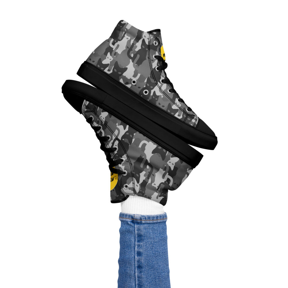 Meow Army High - Sneakers alte in tela da donna - immagine 3
