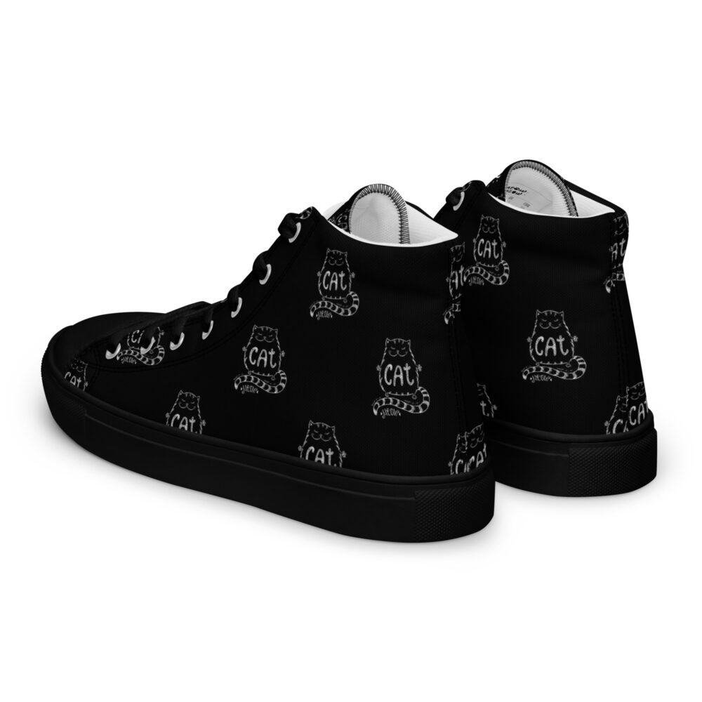 Meow Cat - Sneakers alte in tela da donna - immagine 32