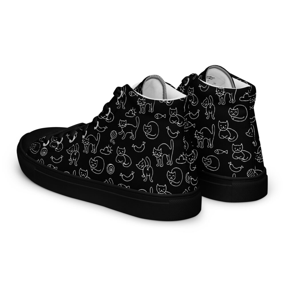 Night Cats Dance High - Sneakers alte in tela da donna - immagine 20