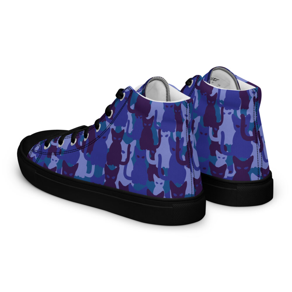 Night Sky Cats High - Sneakers alte in tela da donna - immagine 28
