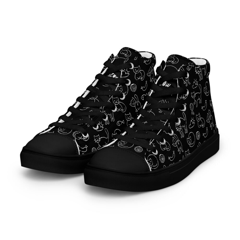 Night Cats Dance High - Sneakers alte in tela da donna - immagine 21