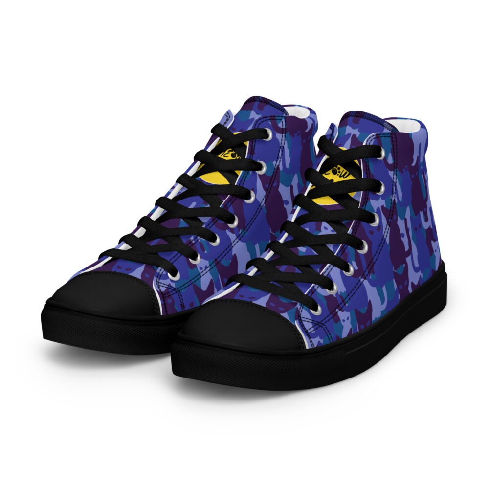 Night Sky Cats High - Sneakers alte in tela da donna - immagine 29