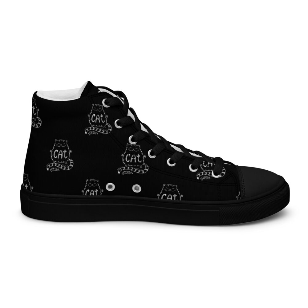 Meow Cat - Sneakers alte in tela da donna - immagine 13