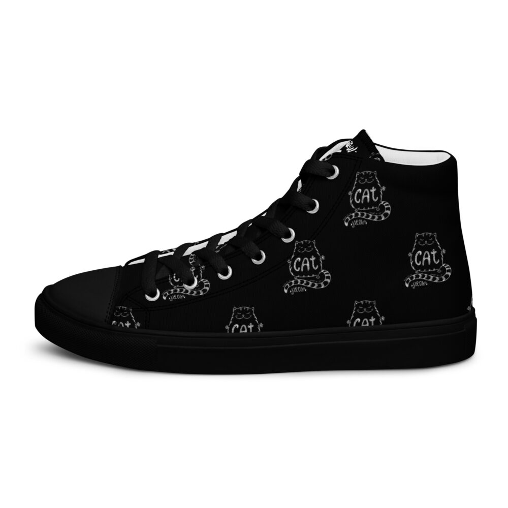 Meow Cat - Sneakers alte in tela da donna - immagine 12