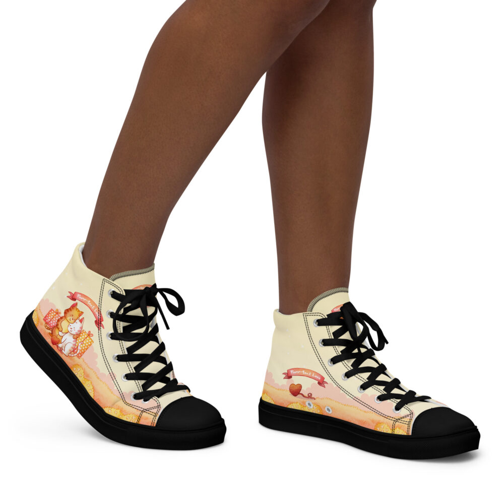 Purr-fect Love - Sneakers alte in tela da donna - immagine 4