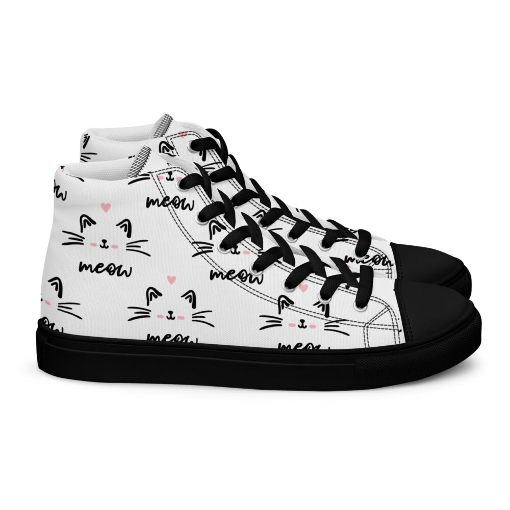 Meow - Sneakers alte in tela da donna - immagine 36