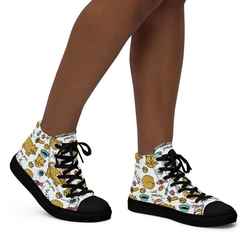 Cat Power - Sneakers alte in tela da donna - immagine 4