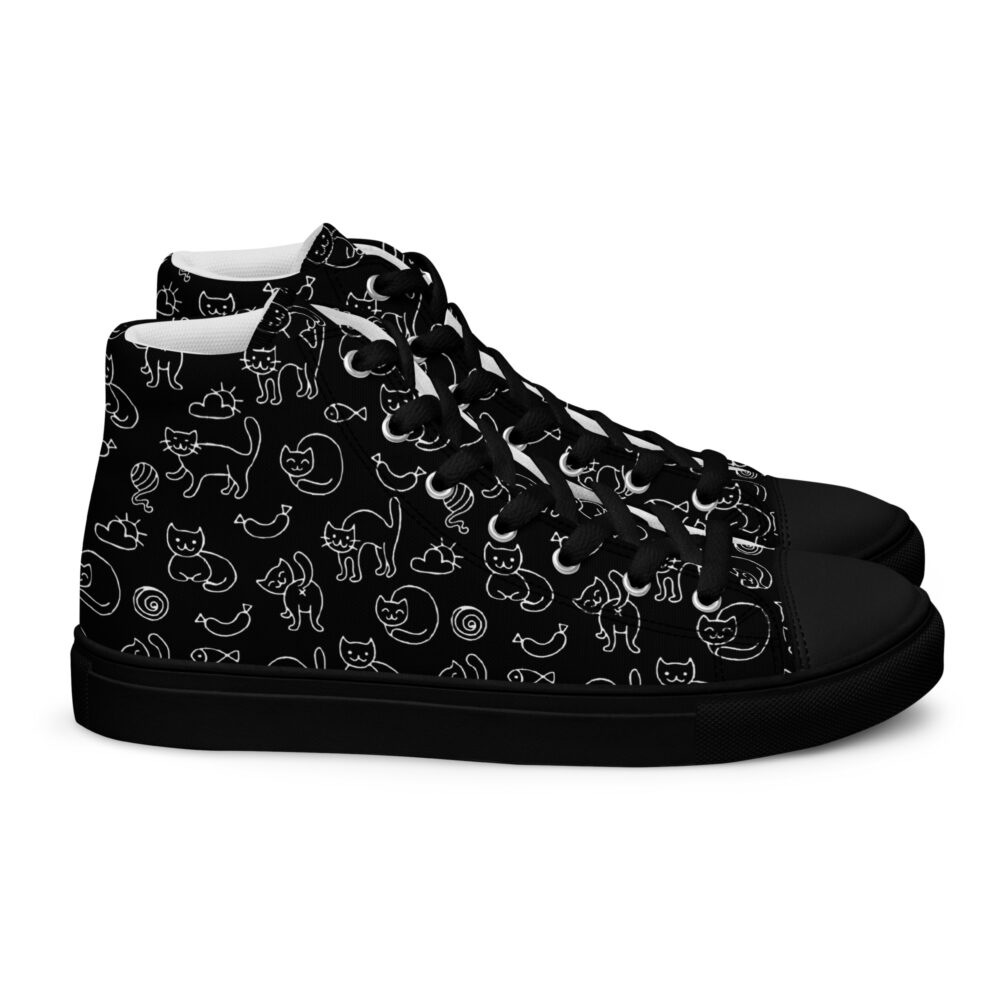 Night Cats Dance High - Sneakers alte in tela da donna - immagine 24