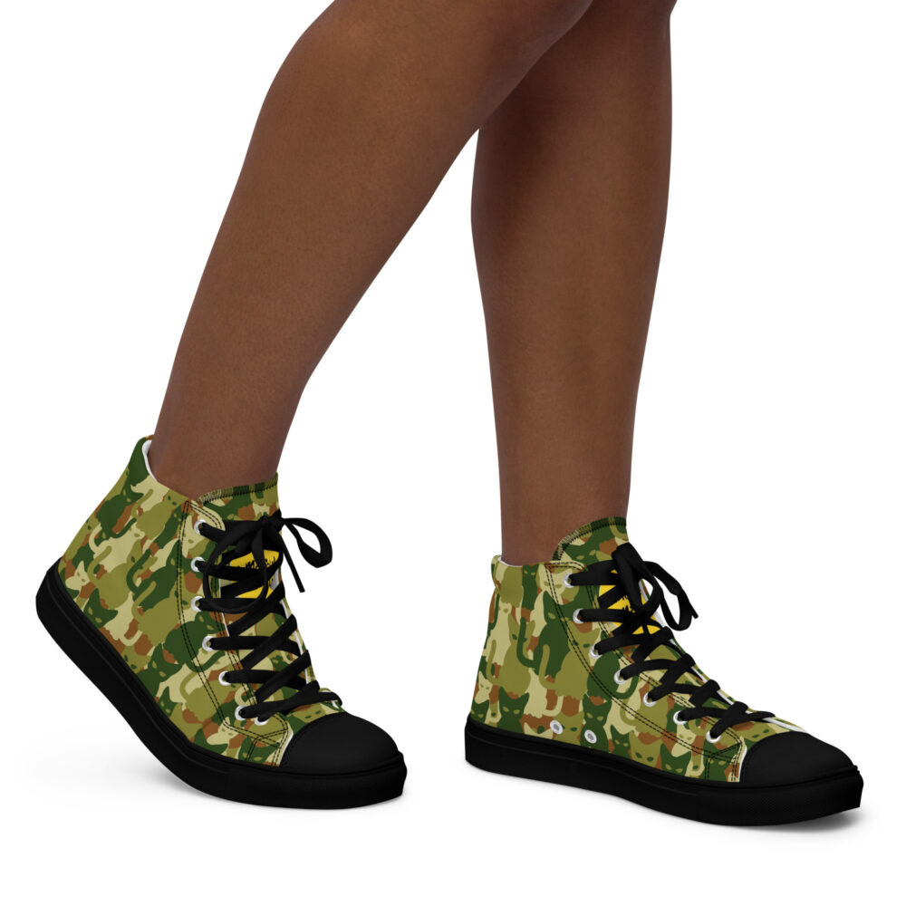 Wild Cat Camo High - Sneakers alte in tela da donna - immagine 4