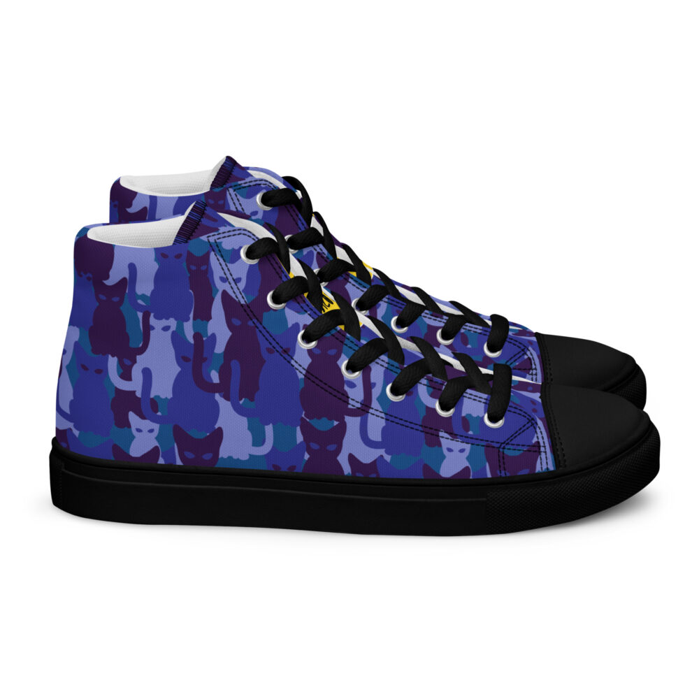 Night Sky Cats High - Sneakers alte in tela da donna - immagine 32
