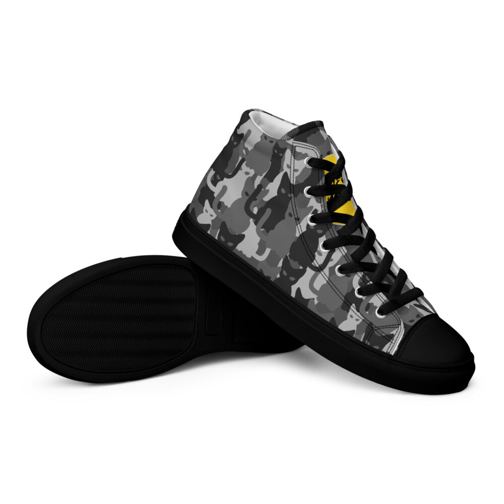 Meow Army High - Sneakers alte in tela da donna - immagine 5