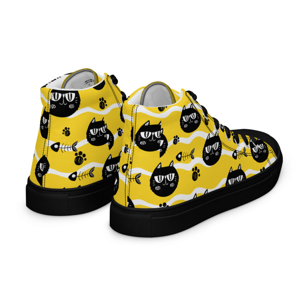 Cool Black Cats - Sneakers alte in tela da donna - immagine 37
