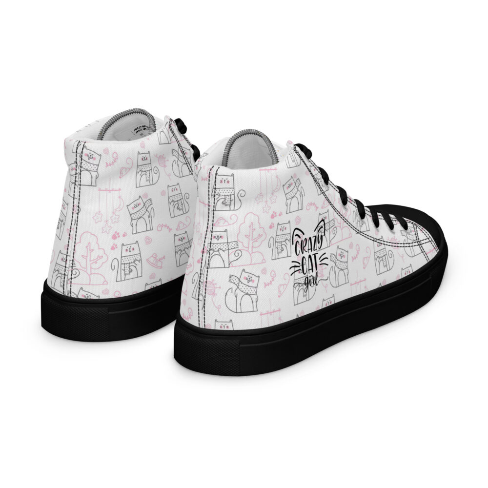 Winters Cozy Cats - Sneakers alte in tela da donna - immagine 37