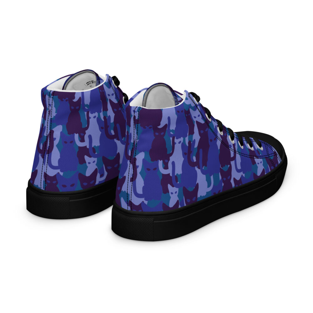 Night Sky Cats High - Sneakers alte in tela da donna - immagine 33
