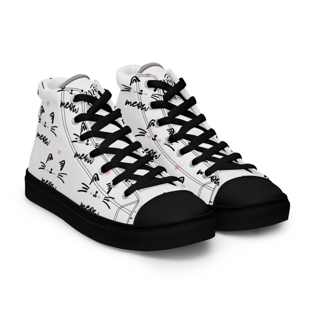 Meow - Sneakers alte in tela da donna
