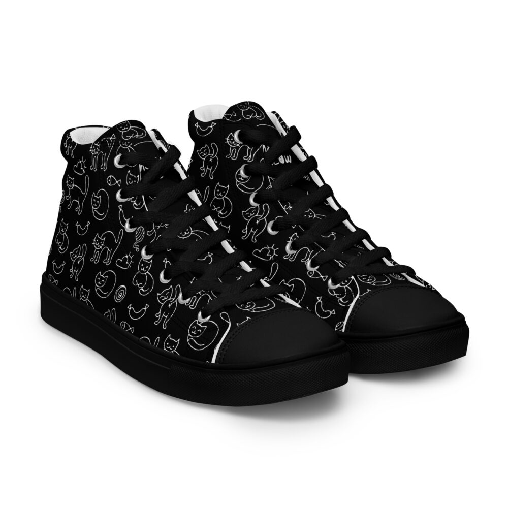 Night Cats Dance High - Sneakers alte in tela da donna