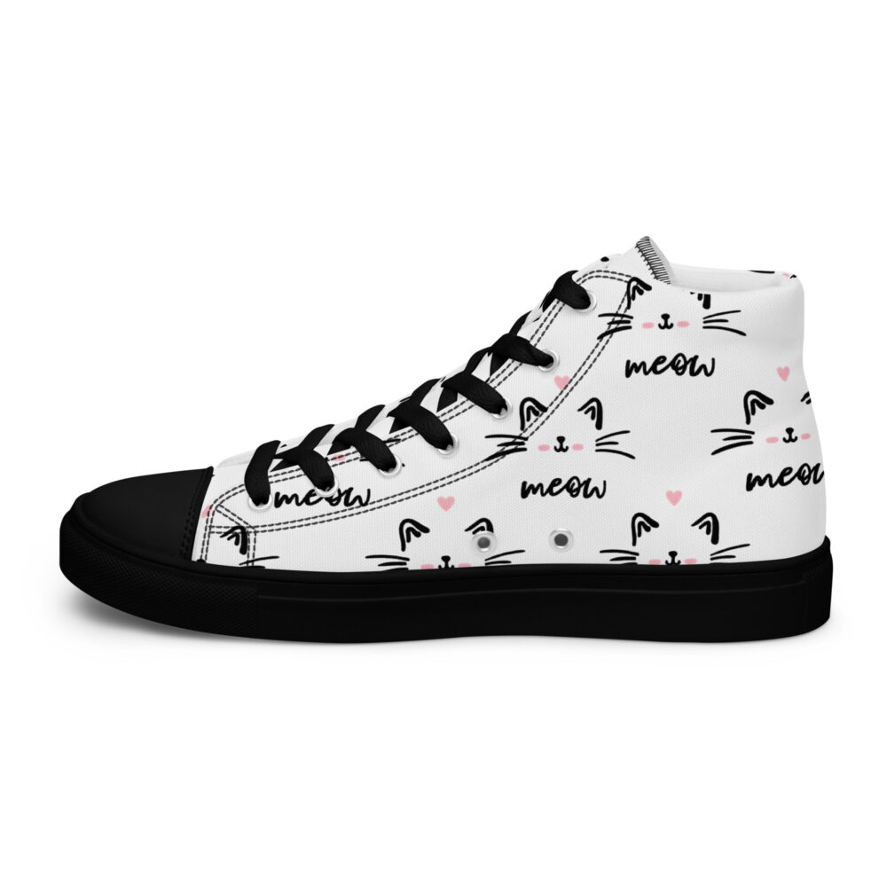 Meow - Sneakers alte in tela da donna - immagine 15