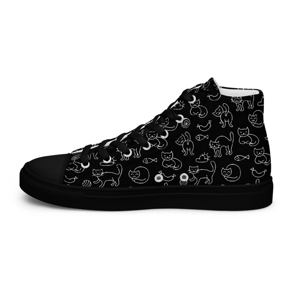 Night Cats Dance High - Sneakers alte in tela da donna - immagine 17