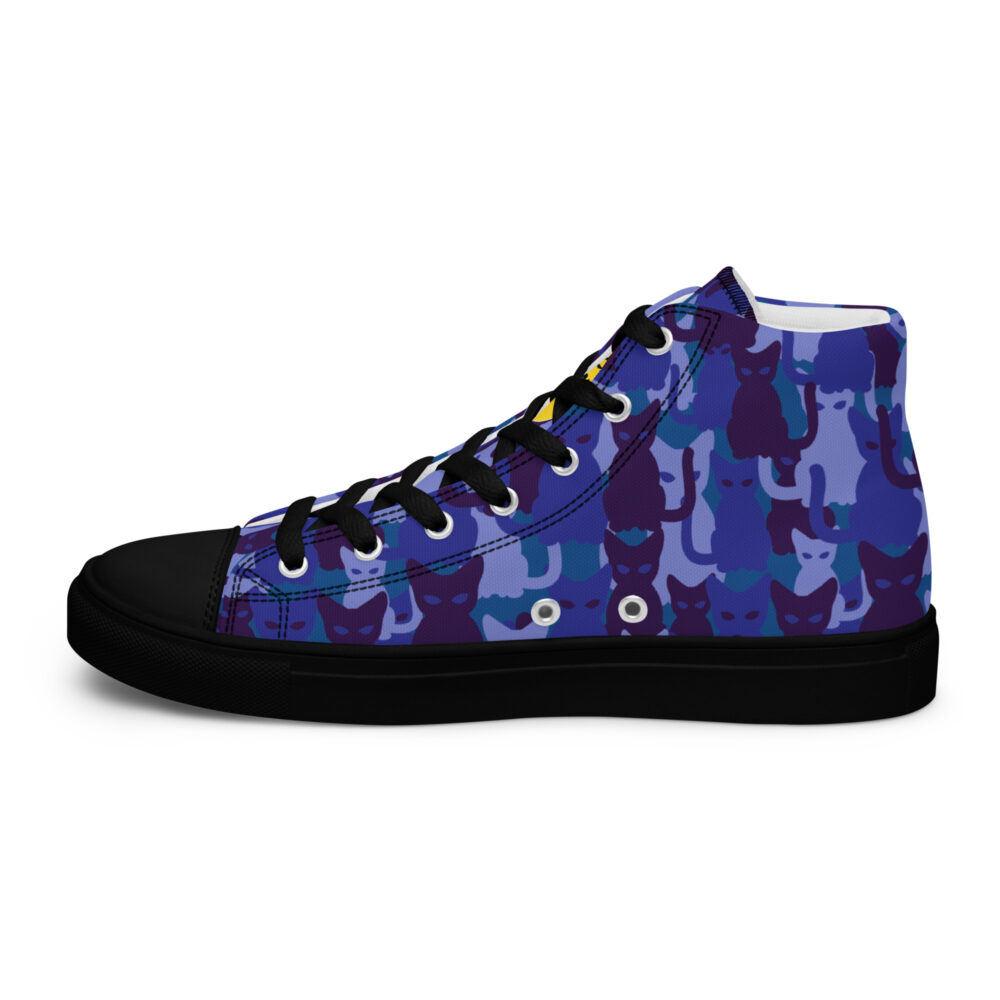 Night Sky Cats High - Sneakers alte in tela da donna - immagine 13