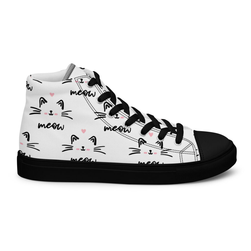 Meow - Sneakers alte in tela da donna - immagine 14
