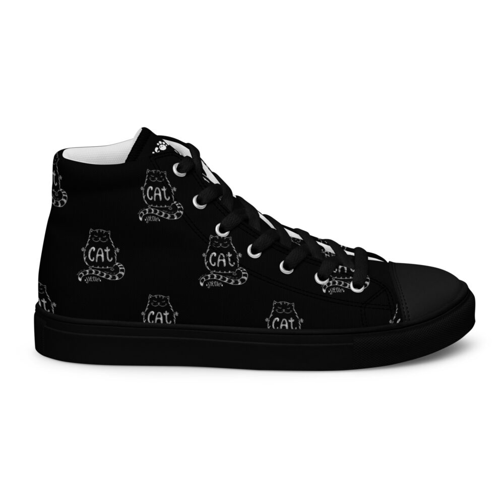 Meow Cat - Sneakers alte in tela da donna - immagine 14