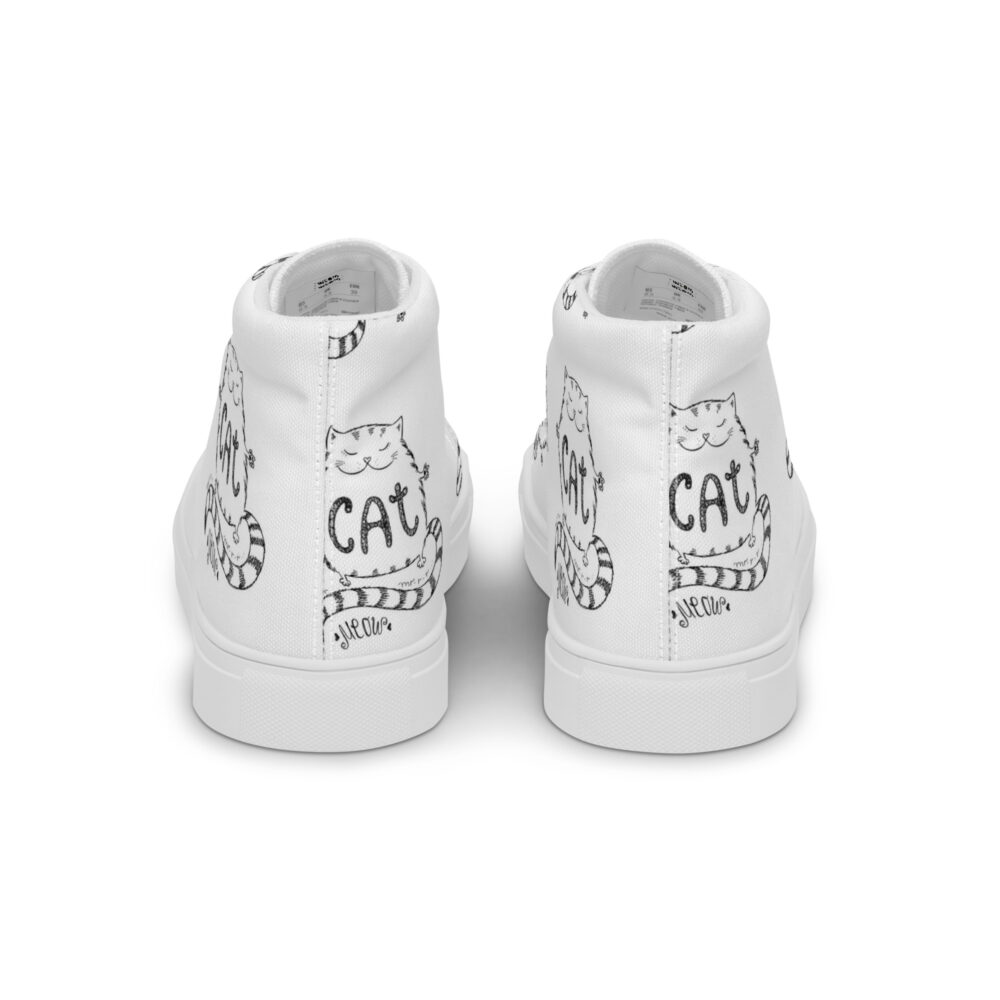 Cat Sketch - Sneakers alte in tela da donna - immagine 39