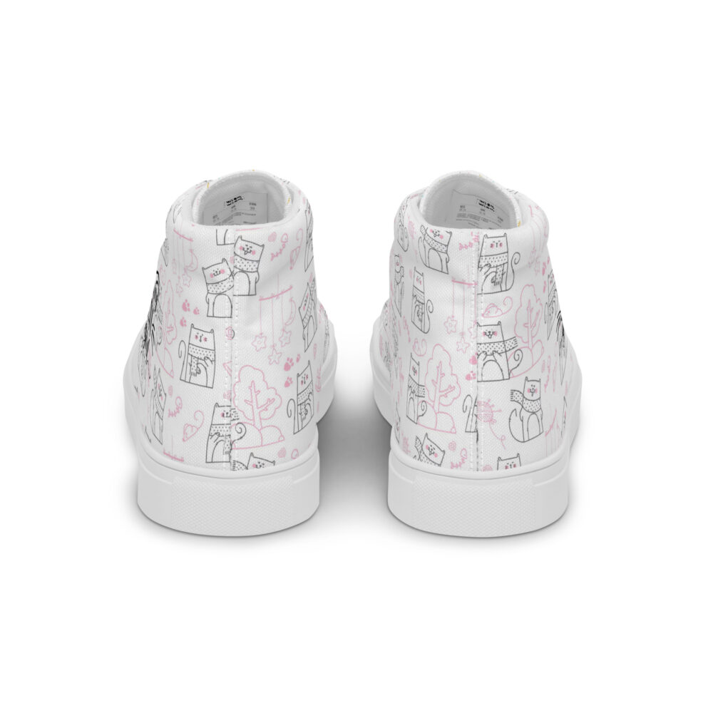 Winters Cozy Cats - Sneakers alte in tela da donna - immagine 39