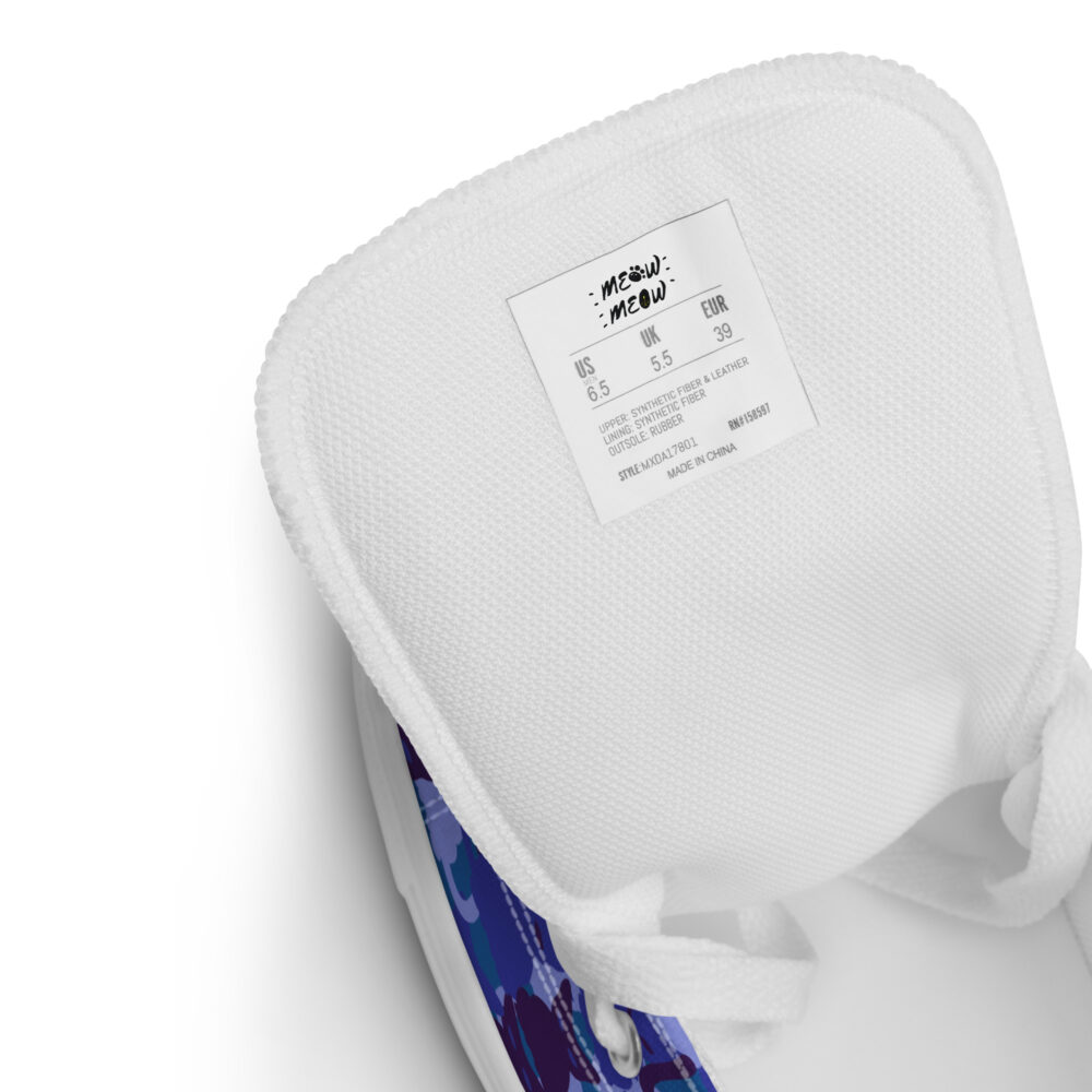 Night Sky Cats High - Sneakers alte in tela da donna - immagine 20
